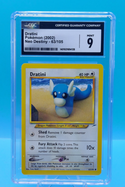 DRATINI - 2002 Pokemon Neo Destiny 63/105 - CGC MINT 9 - Image 1