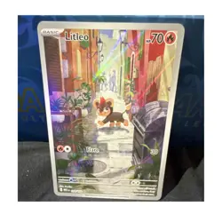 Pokemon Litleo Illustration Rare Holo 139/132 ME01 Mega Evolution 70 HP - Image 1