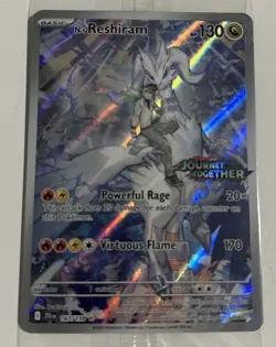 Pokemon N'S RESHIRAM #167/159 Stamped Promo TCG Sealed Journey Together NM - Image 1