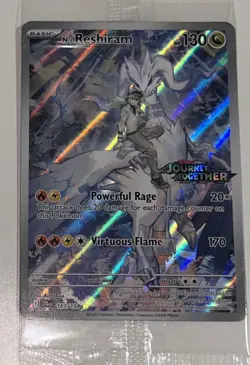 Pokemon N'S RESHIRAM #167/159 Stamped Promo TCG Sealed Journey Together NM - Image 3