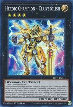 Yugioh - Heroic Champion - Claivesolish (1st Edition) - DIFO-EN044 (P) - Image 1