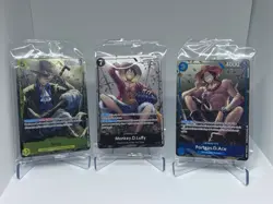 One Piece Tin Pack Set Vol 2 Luffy P075 Sabo P073 Ace P074 Promos Sealed English - Image 1