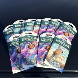 22X Disney Lorcana Archazias Island and JAFAR Sleeved Booster Pack Lot LOT OF 22 - Image 1