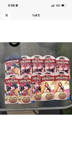 22X Disney Lorcana Archazias Island and JAFAR Sleeved Booster Pack Lot LOT OF 22 - Image 3