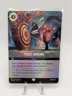 2026 Disney Lorcana EN 12 Wilds Unknown Three Arrows Action Epic Foil #222/204 - Image 1
