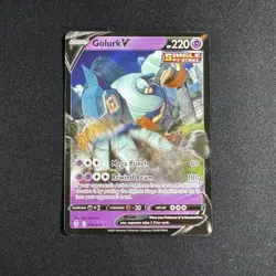 Pokemon TCG Golurk V Evolving Skies 070/203 Holo Ultra Rare Mint - - Image 1