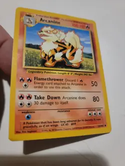 1999 POKEMON BASE SET ARCANINE #23/102 Vintage 1st Edition - Image 1