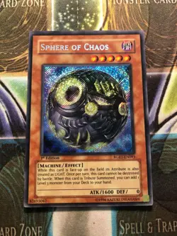 *** SPHERE OF CHAOS *** 1ST EDITION SECRET RARE RGBT-EN093 YUGIOH! - Image 1