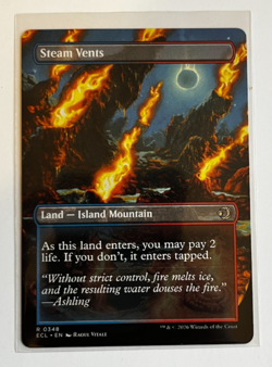MTG – Lorwyn Eclipsed – Steam Vents Borderless – Rare 0348 - Image 2