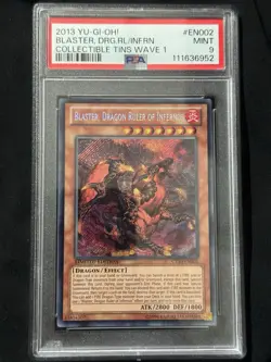 2013 Yu-Gi-Oh! Blaster Dragon Ruler of Infernos CT10-EN002 PSA 9 Limited ED - Image 1