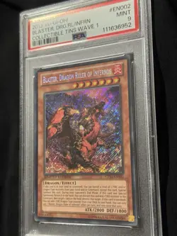 2013 Yu-Gi-Oh! Blaster Dragon Ruler of Infernos CT10-EN002 PSA 9 Limited ED - Image 3
