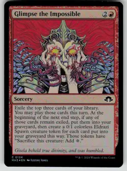 Glimpse the Impossible Foil Common Modern Horizons 3 124 MTG Near Mint 2024 - Image 1