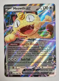 Meowth ex 062/088 NM – Perfect Order Pokemon Card - Image 1