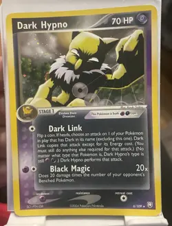Pokemon TCG: Dark Hypno 6/109 Team Rocket Returns Rare Vintage Holo Lp - Image 1
