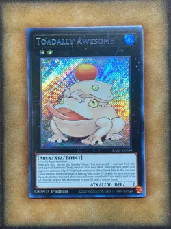 Yugioh Toadally Awesome RA03-EN040 Secret Rare 1st Ed NM - Image 1