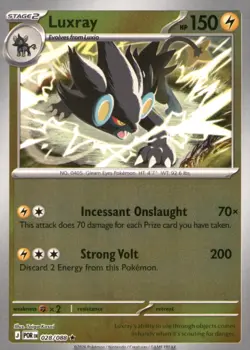 LUXRAY 028/088 RARE PERFECT ORDER POKEMON REVERSE HOLO NEAR MINT - Image 1