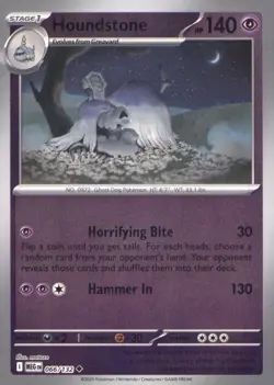 HOUNDSTONE 066/132 UNCOMMON MEGA EVOLUTION POKEMON REVERSE HOLO NEAR MINT - Image 1