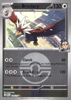 LARRY'S BRAVIARY (POKE BALL) 174/217 HOLO UNCOMMON ASCENDED HEROES POKEMON NM/M - Image 1