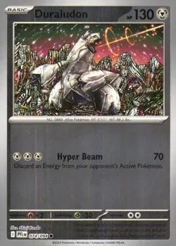 DURALUDON 074/094 COMMON PHANTASMAL FLAMES POKEMON REVERSE HOLO NEAR MINT - Image 1