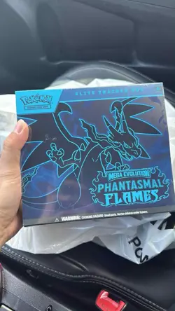 Pokemon Phantasmal Flames ETB Box - FACTORY SEALED in Hand (Ready to Ship) - Image 1