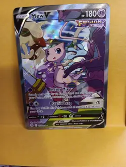 Pokemon Mew v Holo Alternative Art Ultra Rare TCG Fusion Strike Card 251/264 NM - Image 1