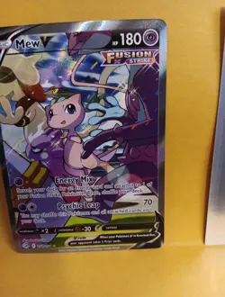 Pokemon Mew v Holo Alternative Art Ultra Rare TCG Fusion Strike Card 251/264 NM - Image 3