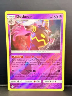 85/236 Dusknoir Rare Reverse Holo SM12 Cosmic Eclipse Pokemon Trading Card Game - Image 1
