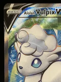 Alolan Vulpix V 173/195 Pokemon Sword & Shield Silver Tempest Full Art - Image 3