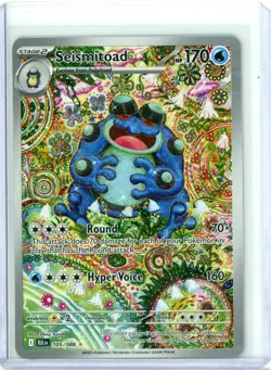 2025 POKEMON BLK EN-BLACK BOLT #105 SEISMITOAD ILLUSTRATION RARE (C) - Image 1