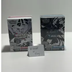 Pokemon Scarlet & Violet White Flare & Black Bolt Booster Bundle Sealed 2-PACK - Image 1