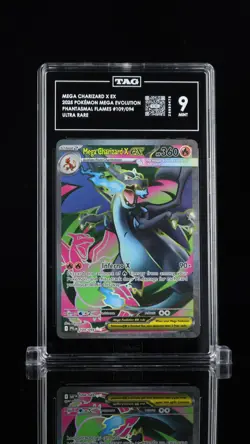 2025 Pokemon TCG Charizard X Ex 109/94 Phantasmal Flames Ultra Rare TAG Mint 9 - Image 1