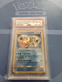 2017 Pokemon Shining Volcanion Shining Legends Holo Rare #27 Graded PSA 10 Gem - Image 1