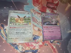 🔥🔥 Pokemon Tcg Pokemon Day Promo Prismatic Evolutions Eevee And Sylveon🔥🔥 - Image 3