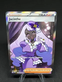 Pokemon Jacinthe Trainer-Supporter Ultra Rare Full Art Holo 110/088 POR English - Image 1