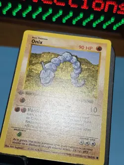 Pokemon Onix Base Set Shadowless 1st Edition 056/102 - NM - Image 3