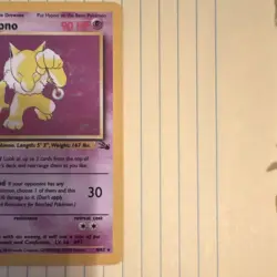 Pokemon TCG Hypno Fossil Holo Rare 8/62 90 HP English 1999 Wizards - Image 2