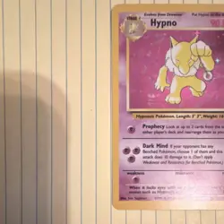 Pokemon TCG Hypno Fossil Holo Rare 8/62 90 HP English 1999 Wizards - Image 3