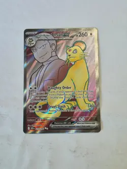 Team Rocket's Persian ex 219/182 Ultra Rare Destined Rivals Pokemon Holo NM - Image 1