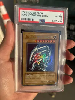 Yugioh Psa 8 Blue-Eyes White Dragon SDK-001 Starter Deck: Kaiba Unlimited - Image 2