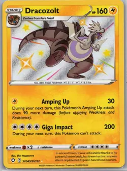 Dracozolt SV045/SV122 Baby Shiny - Shining Fates - Pokemon Card - NM - Image 1