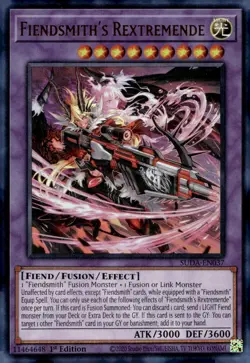 Yu-Gi-Oh! Fiendsmith's Rextremende 1st Ed. SUDA-EN037 Ultra Rare NM/LP x1 - Image 1