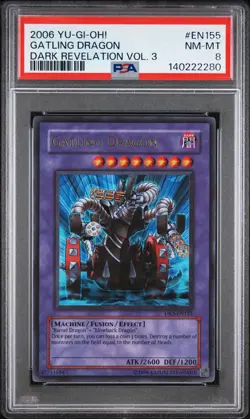 2006 Yu-Gi-Oh! Dark Paladin Dark Revelation 3 DR3 Ultra Rare PSA 8 - Image 1