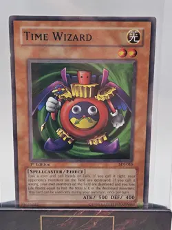 Konami Yu-Gi-Oh! Time Wizard SDJ-015 Starter Deck Joey 1st Edition Common CGC - Image 3