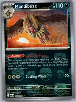 Mandibuzz 064/086 Masterball Reverse Holo - White Flare - Pokemon Card - NM - Image 1