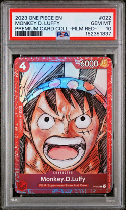 2023 ONE PIECE PREMIUM COLLECTION ONE PIECE FILM RED-#022 MONKEY D. LUFFY PSA 10 - Image 1