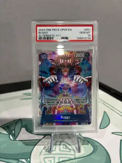 One Piece TCG Buggy Alt Art OP09-051 Emperors in the New World PSA 10 Gem Mint - Image 1