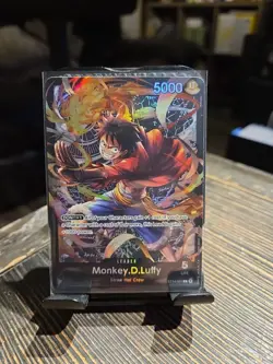 ONE PIECE TCG Monkey D. Luffy ST14-001 Leader L 3D2Y Starter Deck 14 Foil NM - Image 1