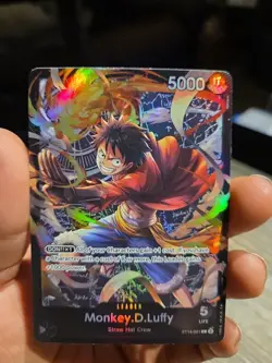 ONE PIECE TCG Monkey D. Luffy ST14-001 Leader L 3D2Y Starter Deck 14 Foil NM - Image 4
