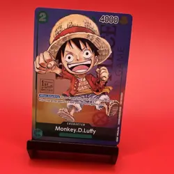 Bandai Monkey.D.Luffy P-037 1st Anniversary Promo Foil 4000 Power One Piece - Image 1