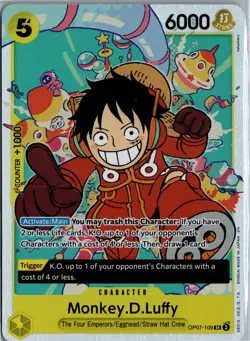 MONKEY.D.LUFFY (REPRINT) PREMIUM BOOSTER -THE BEST- VOL. 2 OP07-109 SR NM/M - Image 1
